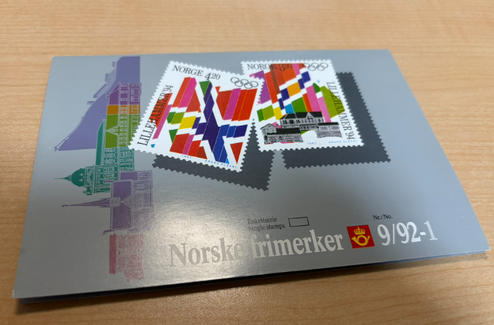 リレハンメルオリンピック記念切手シート表紙
